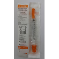 Шприц 1 мл  U-100 інтегр. голка 30G(0.3х13) інсул.3-х комп. "ALEXPHARM"