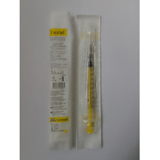 Шприц 1 мл U-100 Luer Slip знімна голка 27G (0.4х13) інсул.3-х комп. "ALEXPHARM"