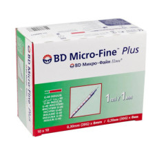 Шприц інсулін. (B-D) MICRO-FINE+ 1мл   U-40 30G (0,30*8,0)  №10