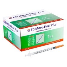 Шприц інсулін. (B-D) MICRO-FINE+ 1мл  U-100 29G (0,33*12,7) ,  №10
