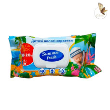 Серветка волога  Super Fresh Baby chamomile 120 шт з клапаном