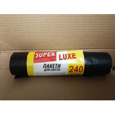 Пакет для сміття "Super Luxe" 240 л,  5 шт