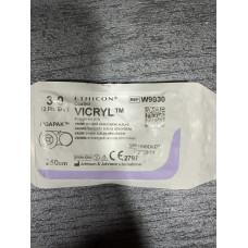 Вікріл 3/0 б/голки Ligapak 250см М2, W9030,  фіолетовий