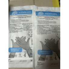 Рукавички латексні медичні хірургічні "ALEXPHARM", неприпудрені, стерильні, розмір 6,5